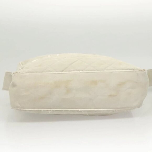 CHANEL Shoulder Bag Canvas Gray Silver CC Auth mr1301 - Picture 7 of 14